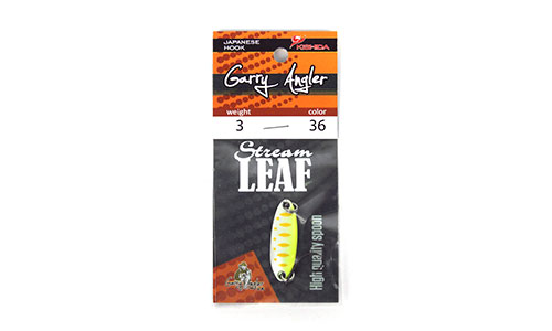   Garry Angler Stream Leaf  5.0g. 3.7 cm.  #36 UV -  -    3