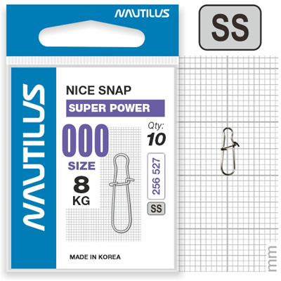   Nautilus Nice Snap Super Power size #  000  8 -  -   