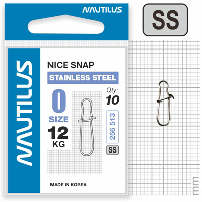  Nautilus Nice Snap stainless steel size # 0  12 -  -   