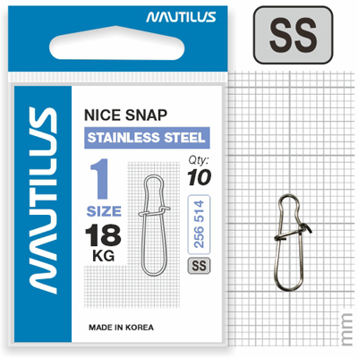  Nautilus Nice Snap stainless steel size # 1  18 -  -   