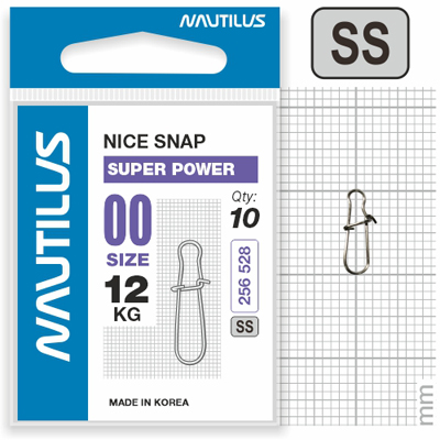   Nautilus Nice Snap Super Power size # 00  12 -  -   