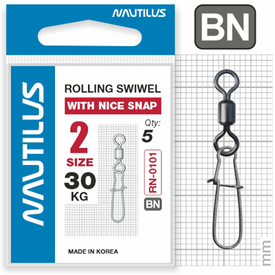  Nautilus   Rolling Swivel 0101 with Nice Snap size # 2  30 -  -   