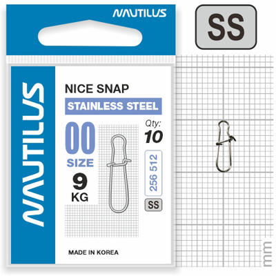  Nautilus Nice Snap stainless steel size #  00  9 -  -   