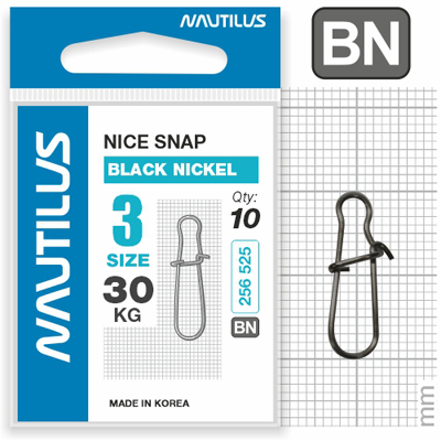  Nautilus Nice Snap black nickel size # 3  30 -  -   