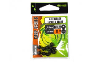  HITFISH Carp Series A-8 Rubber Tapered Beads d 1.0 2.0 MBL -  -    -  1