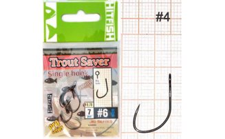   HITFISH Trout Saver Single Hook ( ) 4 -  -    - 