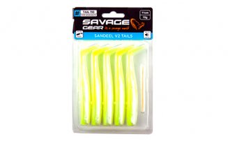   Savage Gear Sandeel V2 Tail 110 Lemon Back, 11, 10, .5, .72546 -  -    -  2