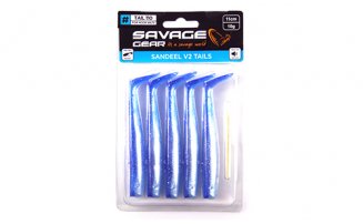   Savage Gear Sandeel V2 Tail 110 Blue Pearl Silver, 11, 10, .5, .72545 -  -    -  2