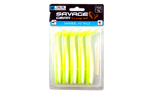  Savage Gear Sandeel V2 Tail 110 Lemon Back, 11, 10, .5, .72546 -  -    2
