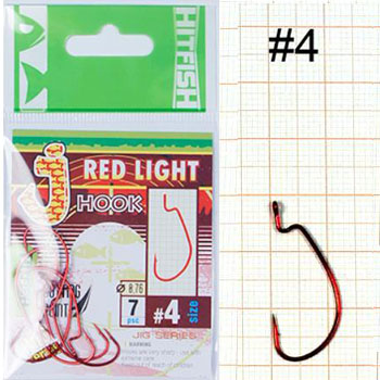   HITFISH J-Red Light Hook RD 04 -  -   